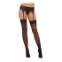 Stylish 7/8 socks with lace Softline 5514 black [1]