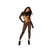 Dreamgirl Zebra Fishnet Two Piece Set 0423 Size S/L
