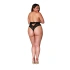 Dreamgirl 1477 Black High Waist Lace Brazilian [1]