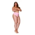 Dreamgirl 1477 Pink High Waist Lace Brazilian