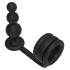 Nina - 2 in 1 silicone toy cock ring with anal rosary Ramrod [3]