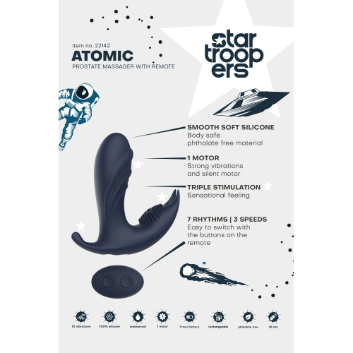 Atomic Silicone Rechargeable Prostate Stimulator [9]