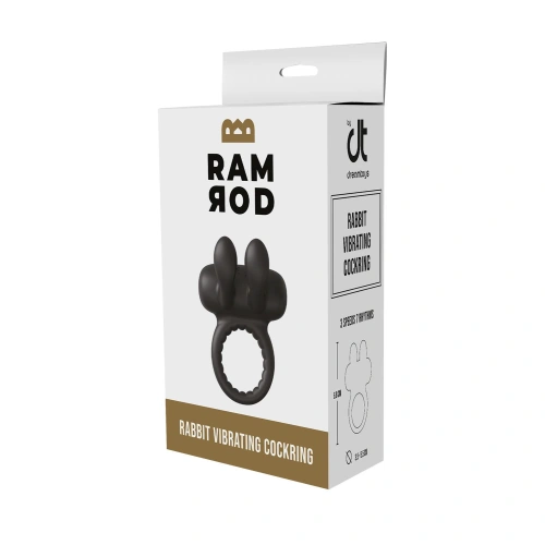 Dilyana- Rechargeable silicone penis ring with clitoris stimulator Rabbit Ramrod [7]