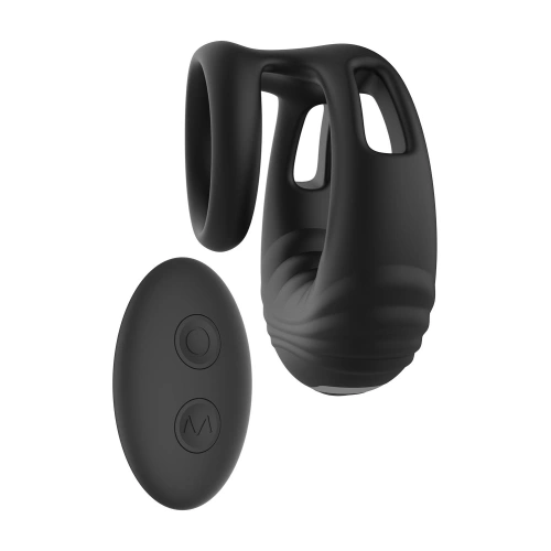 Dilyana - Ram Rod Strong Silicone Rechargeable Double Penis Ring with Remote [1]