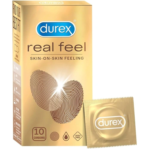 New - Zhu - 10 pcs. Durex Real Feel non-latex condoms