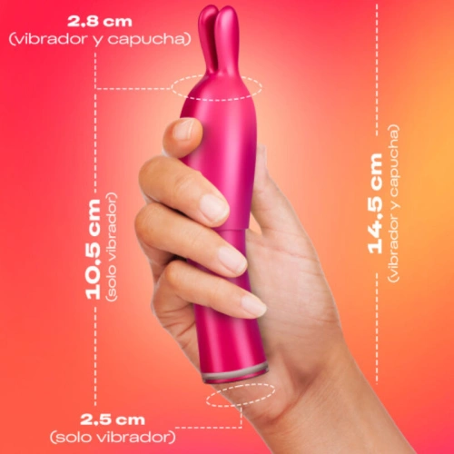 Nina - Rechargeable compact vibrator with Vibe & Tease Durex stimulator attachment [1]
