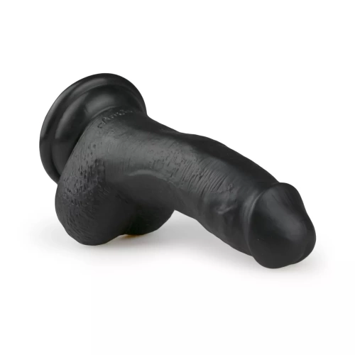 Realistic small dildo with testicles Easy 15 cm. black [1]