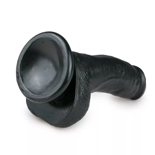 Realistic small dildo with testicles Easy 15 cm. black [2]