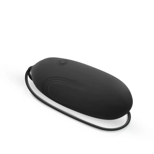 Rechargeable Silicone Vibro Egg with Remote Luv Egg Black [1]