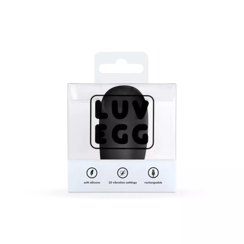Rechargeable Silicone Vibro Egg with Remote Luv Egg Black [11]