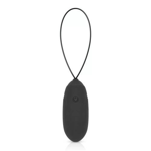 Rechargeable Silicone Vibro Egg with Remote Luv Egg Black [3]