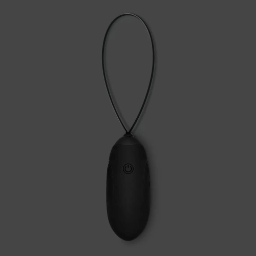 Rechargeable Silicone Vibro Egg with Remote Luv Egg Black [8]