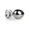 Anal jewelry with silver crystal medium