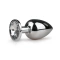 Large metal anal dilator-jewel with crystal