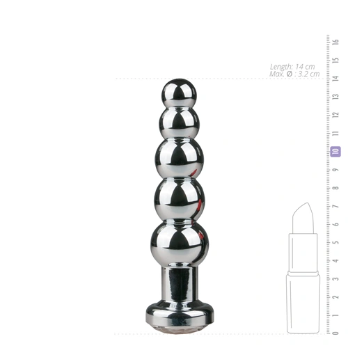 Metal Butt Plug toy with crystal Easy [2]