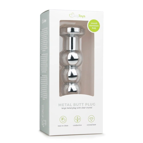 Metal Butt Plug toy with crystal Easy [3]