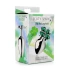 Metal anal dilator-jewel with green crystal-clover Lucky Clover M [5]