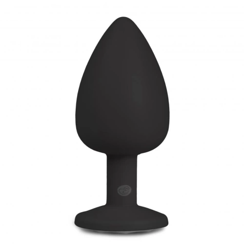Silicone anal dilator with Diamond L crystal black [1]