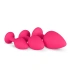 Set of 3 pcs. silicone anal dilators with Diamond pink crystal [1]