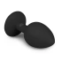Silicone butt plug with Diamond S crystal black [2]