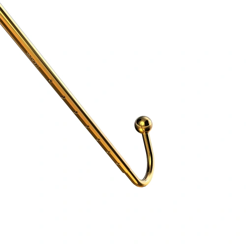 Luxury telescopic anal hook made of steel Lockink gold [1]