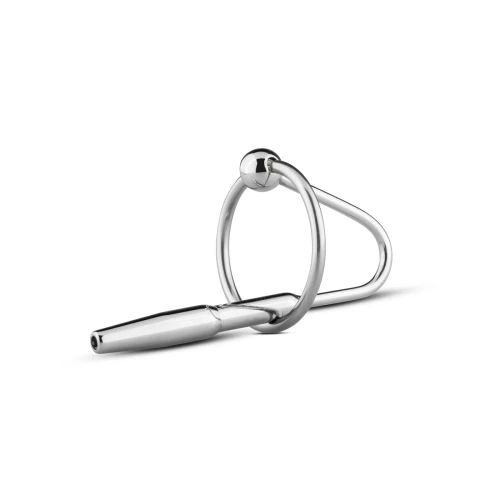 Metal urethral dilator with tunnel and penis ring Sinner 008 [1]