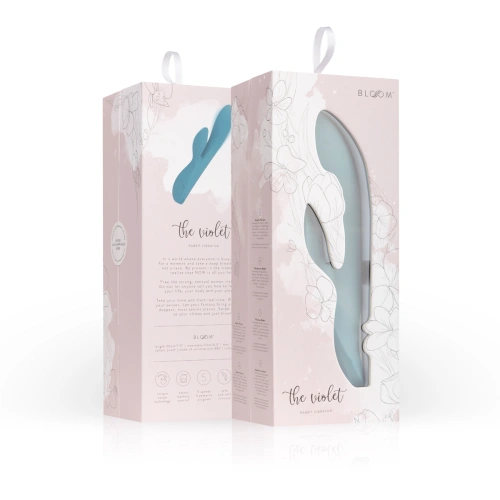 ​​The Violet luxury rechargeable G-spot rabbit vibrator made of silicone [12]