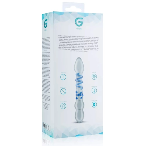 ​Glass embossed double-ended dildo Gildo 21 [6]