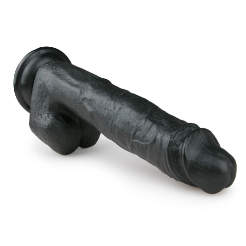 Large realistic dildo with testicles Easy 26.5 cm. black [1]