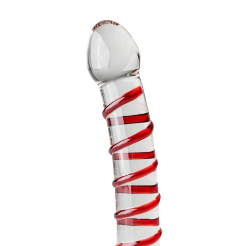 Gildo 15 embossed glass dildo [1]
