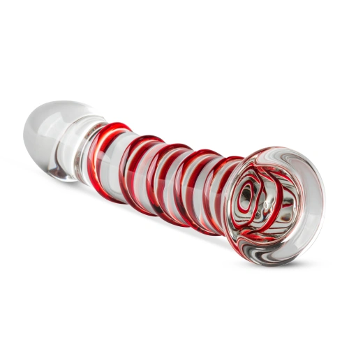 Gildo 15 embossed glass dildo [2]