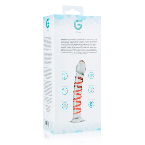 Gildo 15 embossed glass dildo [5]