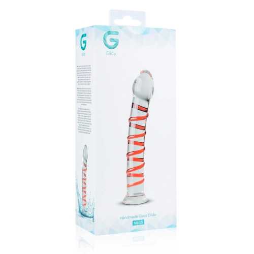 Gildo 15 embossed glass dildo [6]