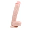 Large realistic dildo with testicles Easy 26.5 cm.