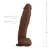 Large realistic dildo with vacuum base and testicles Travis brown [2]