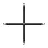 Cross Metal Bondage Bar with Wrist and Ankle Restraints Bedroom Fantasies [1]