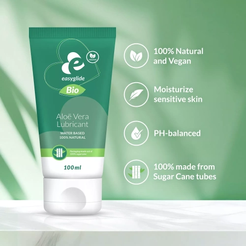 Water-based natural lubricant with aloe vera Easyglide Bio 100 ml [4]