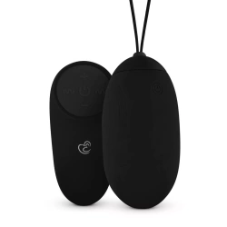 Large rechargeable vibrating egg made of silicone Big Egg XL black