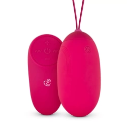 Large rechargeable vibrating silicone egg Big Egg XL pink