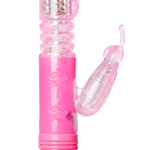 Pink Butterfly Vibrator with movable end "back and forth" motion [1]