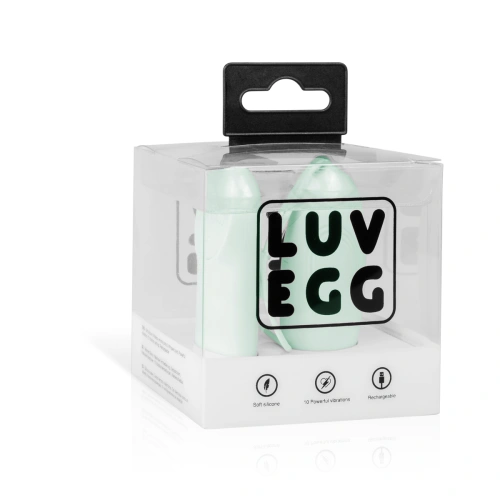 Powerful wireless rechargeable silicone egg Luv Egg green [12]