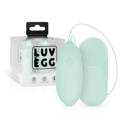 Powerful wireless rechargeable silicone egg Luv Egg green