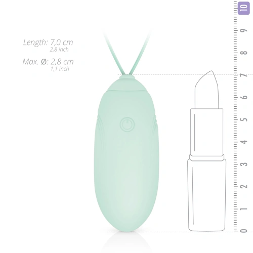 Powerful wireless rechargeable silicone egg Luv Egg green [9]