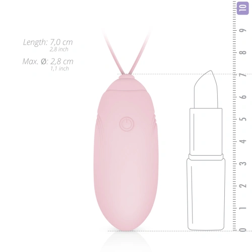 Powerful wireless rechargeable silicone egg Luv Egg pink [9]