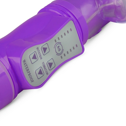 ​Rabbit vibrator with rotating end and pearls and up and down movement Easy purple [3]