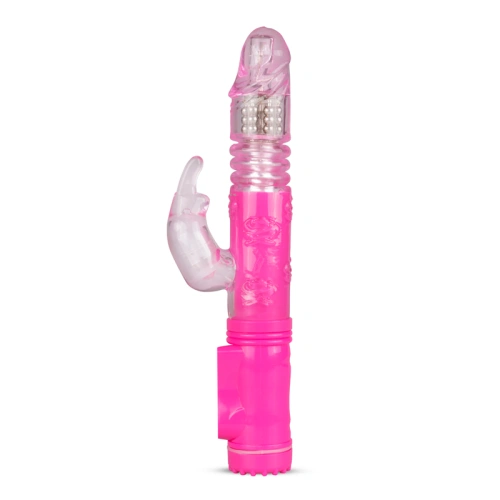 Thrusting Rabbit vibrator with movable rotating end "back and forth" [4]