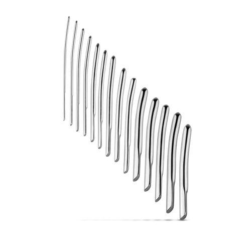Ralitsa Luxury set of metal urethral dilators in leather case Single Ended [1]