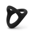 Silicone ring for penis and testicles Desire Ring black