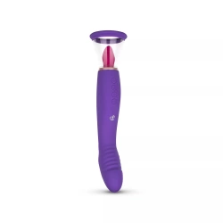 Vibrating pump for clitoris and nipples with G-spot vibrator Pleasure Pump