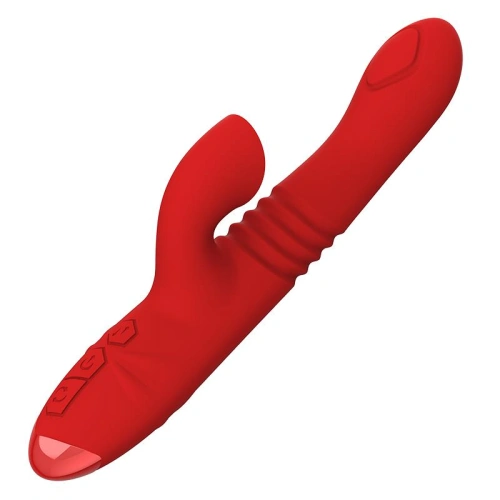 Nina - Engily Ross Velvet red clitoris stimulator tongue thrusting vibrator [1]